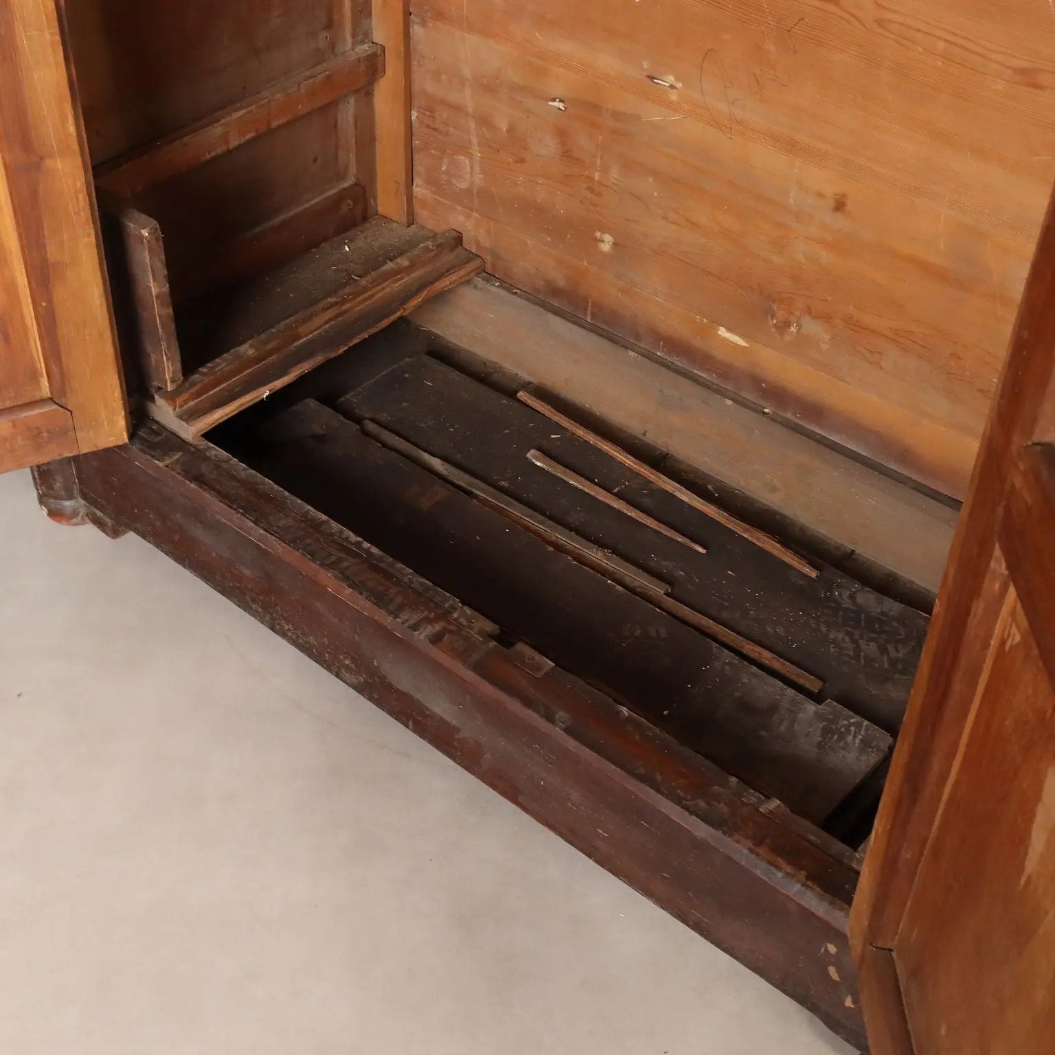 Antique Wardrobe Louis Philippe Walnut Fir XIX Century