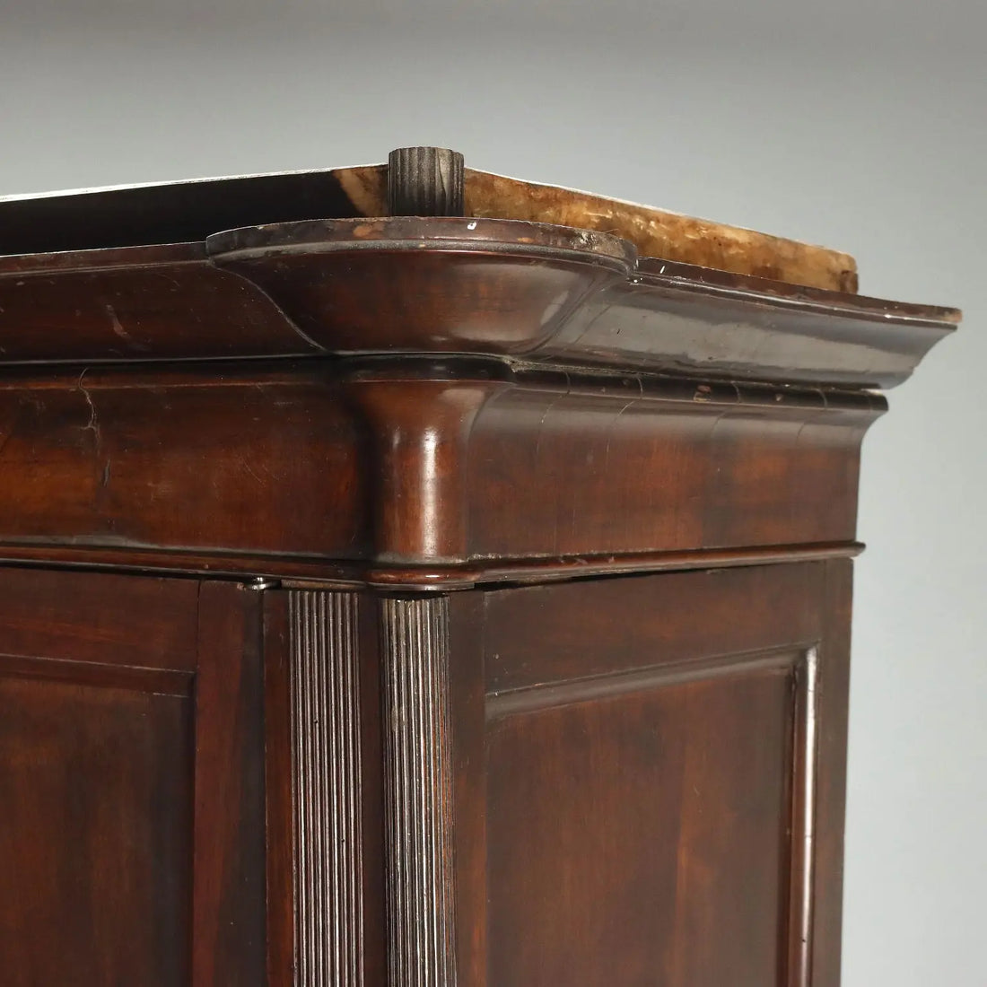 Antique Wardrobe Louis Philippe Walnut Fir XIX Century