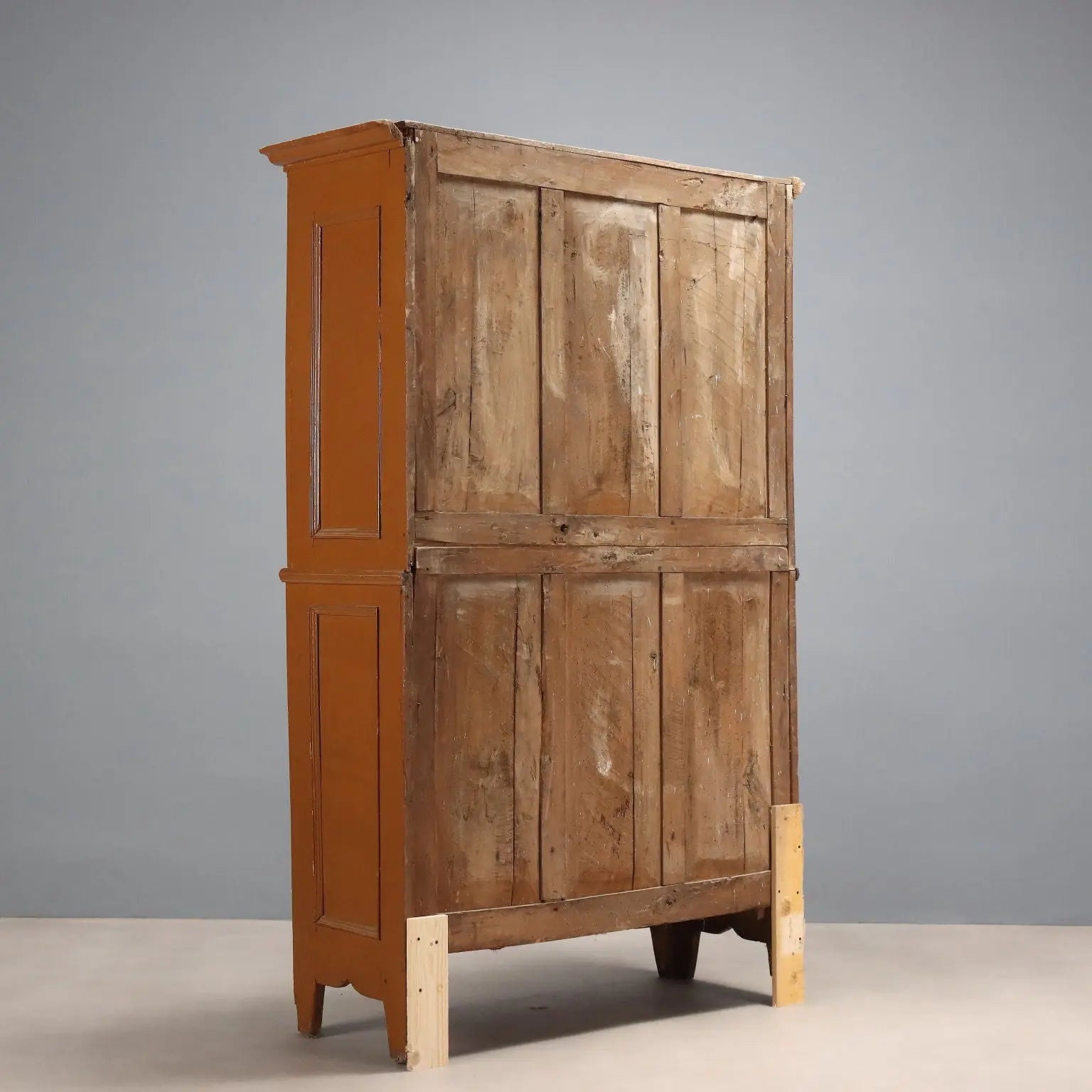 Piedmontese Painted Poplar Wardrobe - 19th Century