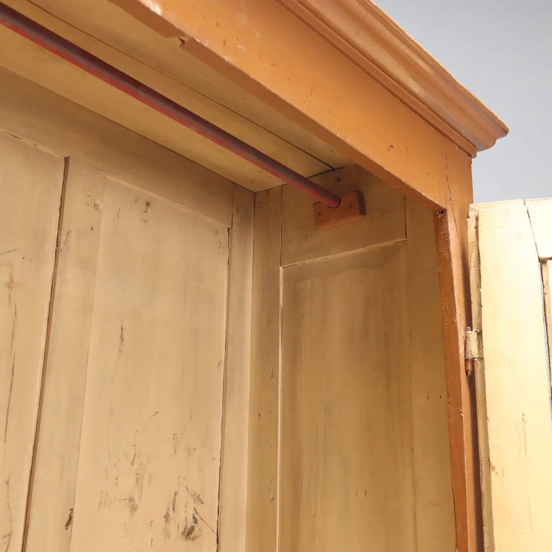 Piedmontese Painted Poplar Wardrobe - 19th Century