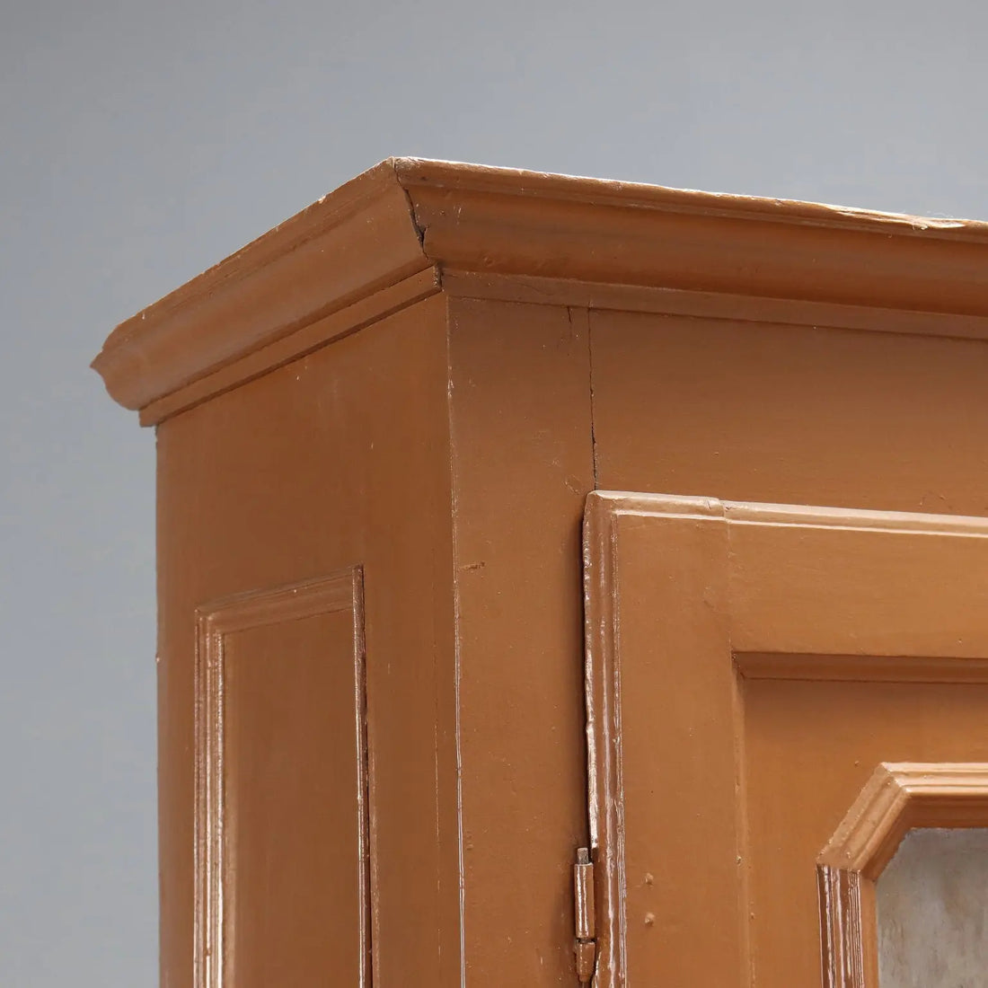 Piedmontese Painted Poplar Wardrobe - 19th Century