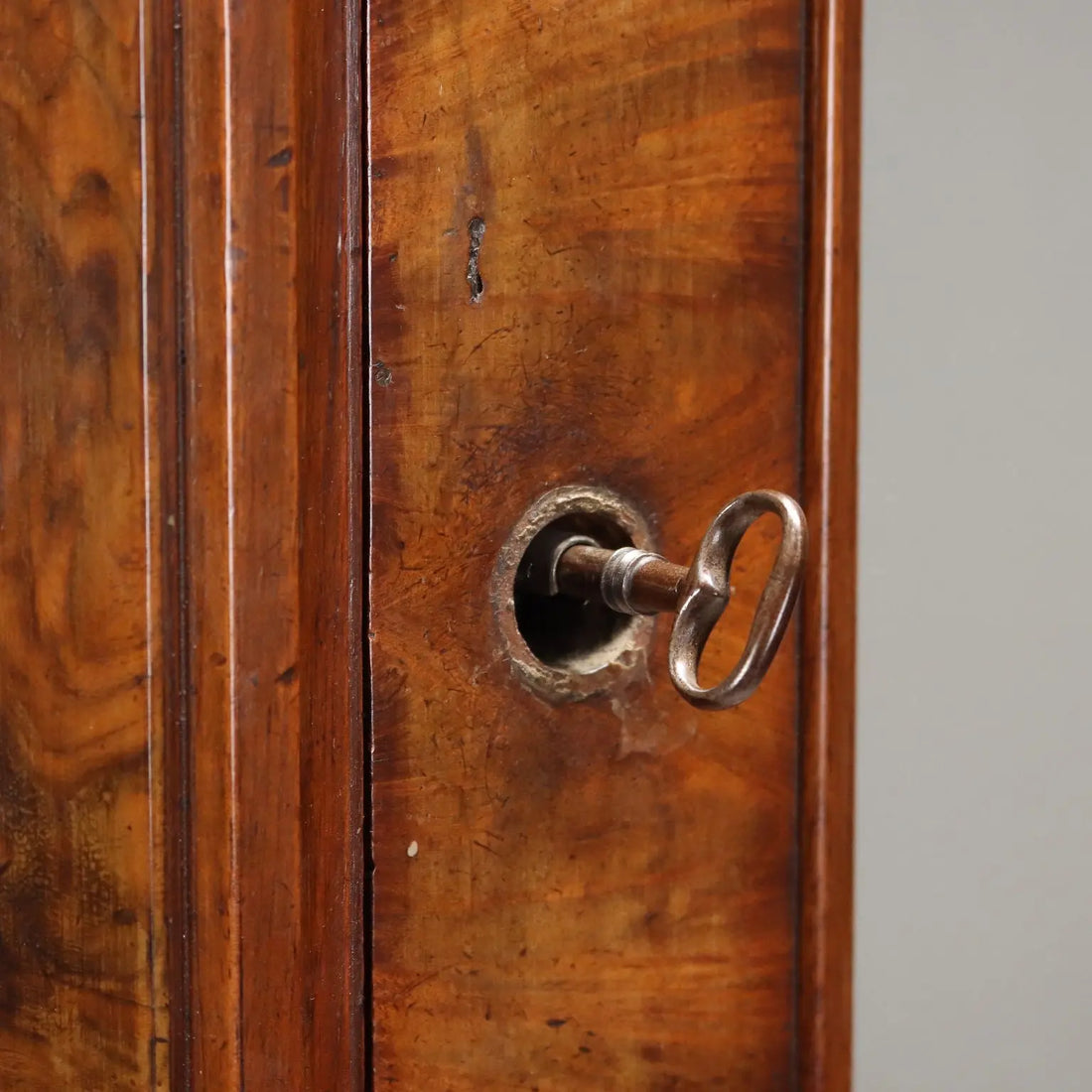 Antique Umbertino Wardrobe Walnut Drawers XIX Century