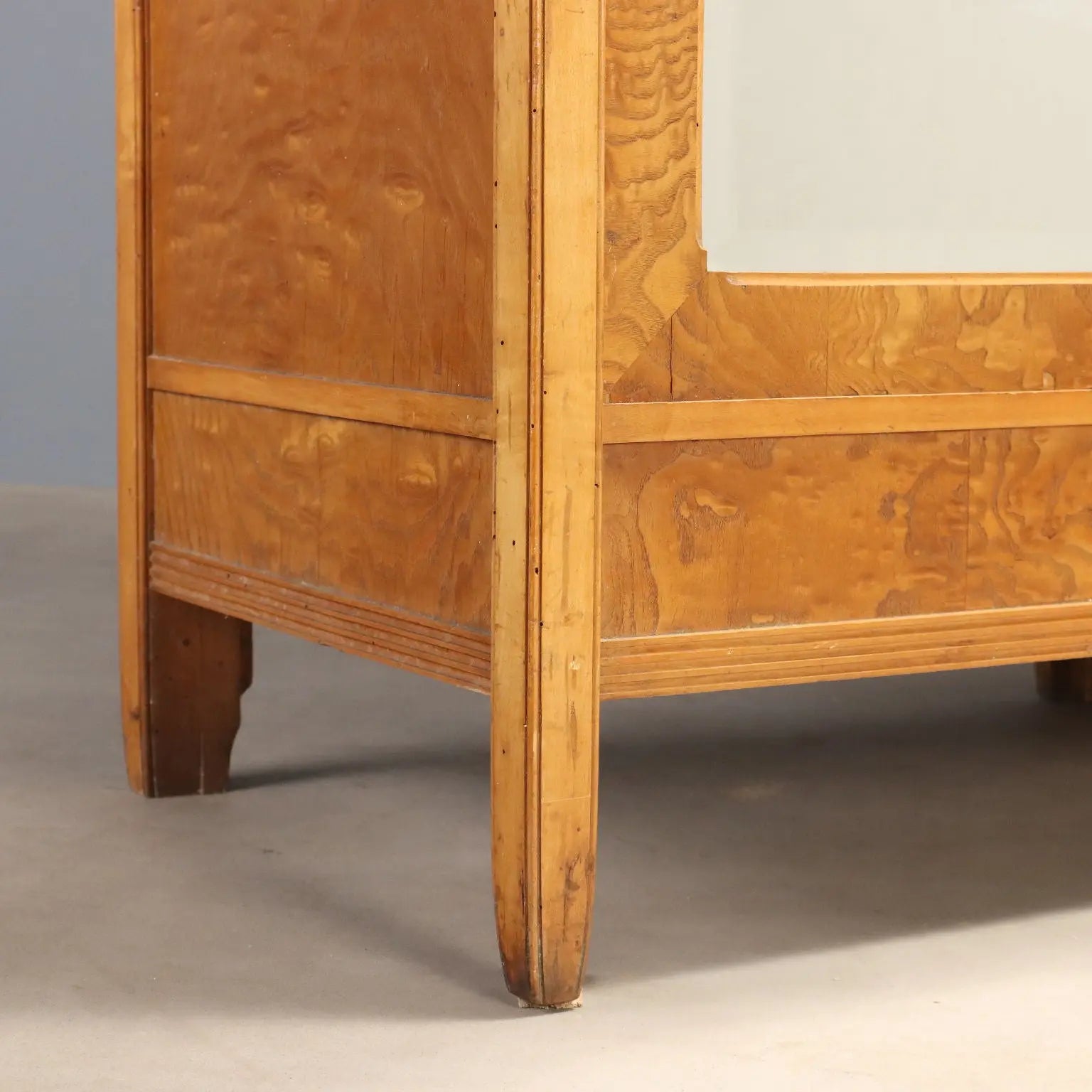 Antique Wardrobe Art Nouveau Ash Maple Italy XX Century