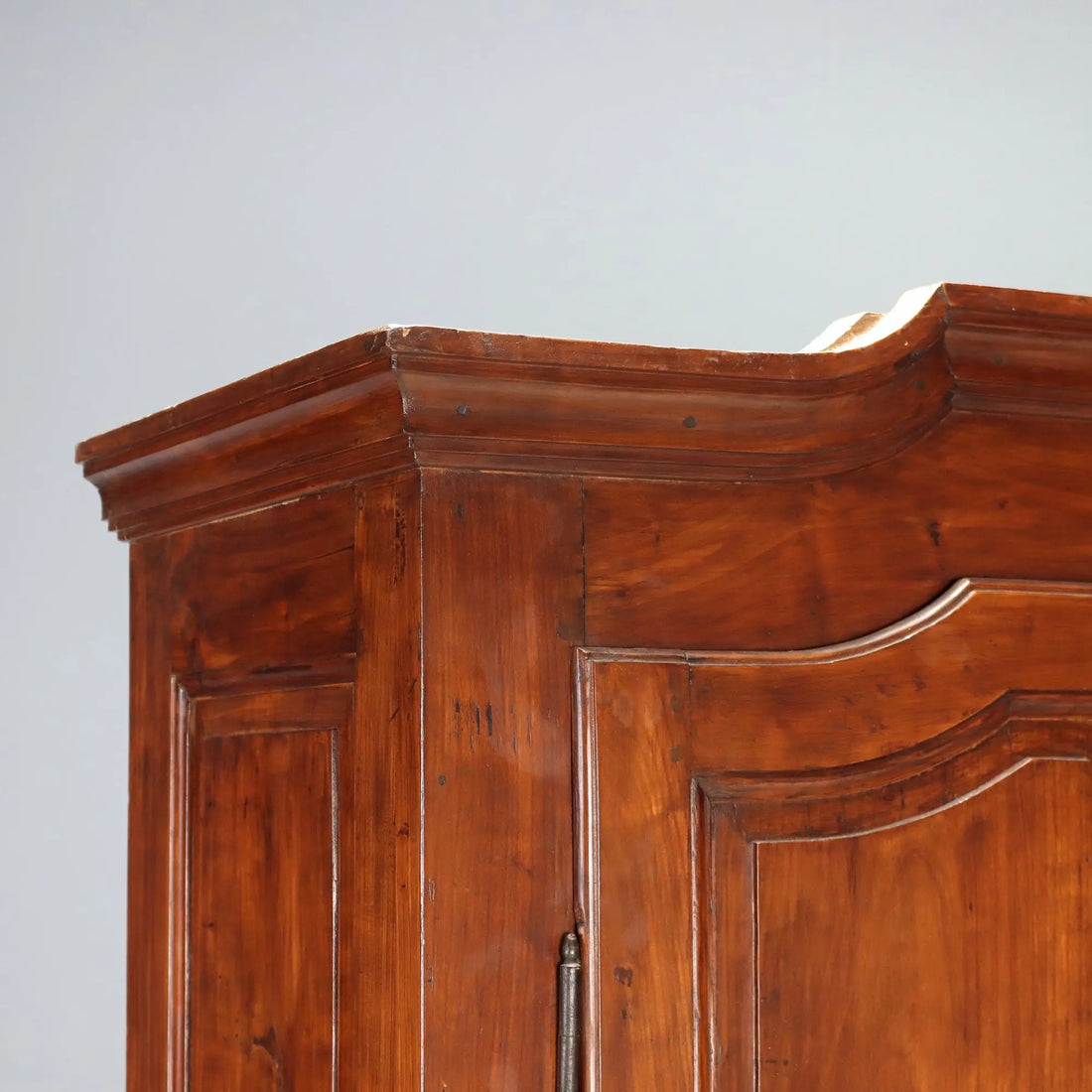 Antique Wardrobe Cherrywood Drawers Italy XIX Century
