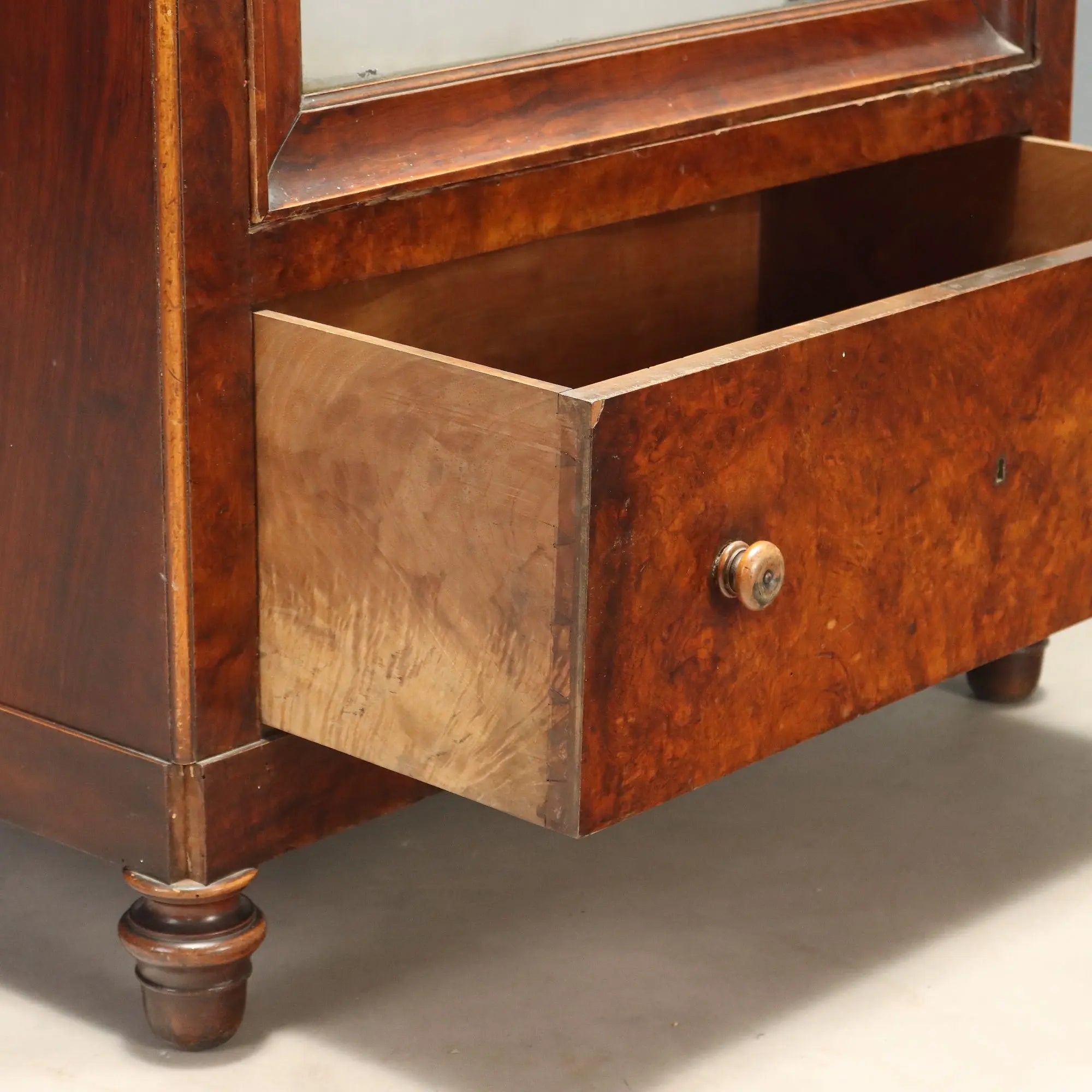 Antique Wardrobe Louis Philippe Walnut Italy XIX Century