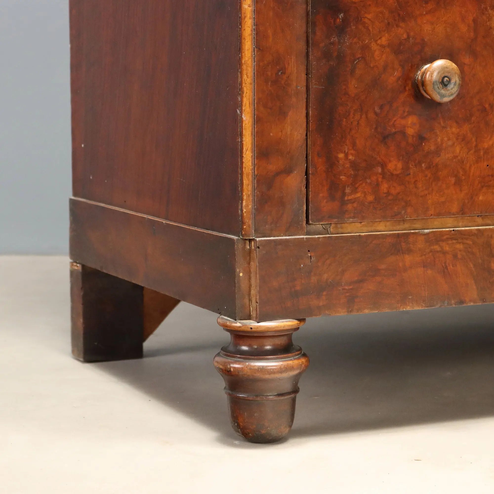 Antique Wardrobe Louis Philippe Walnut Italy XIX Century