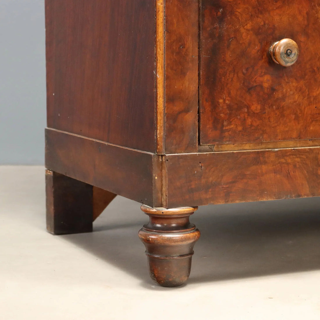 Antique Wardrobe Louis Philippe Walnut Italy XIX Century