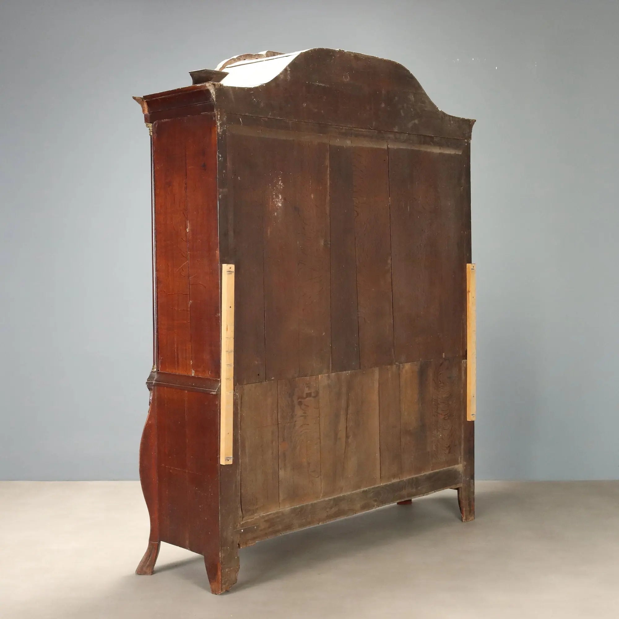 Antique Wardrobe Oak Gilded Bronze Netherlands XIX Century