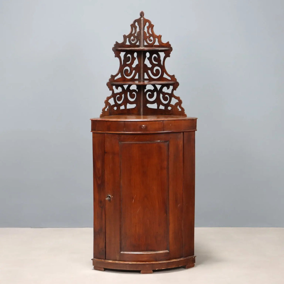 Antique Corner Cupboard Drawer Door Italy Late XIX Century - Italy, Late XIX Century | Antiques | 