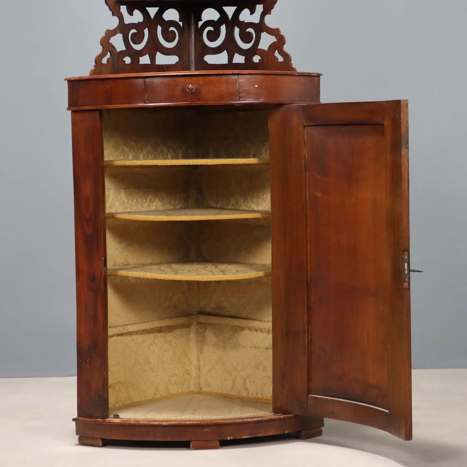 Antique Corner Cupboard Drawer Door Italy Late XIX Century - Italy, Late XIX Century | Antiques | 