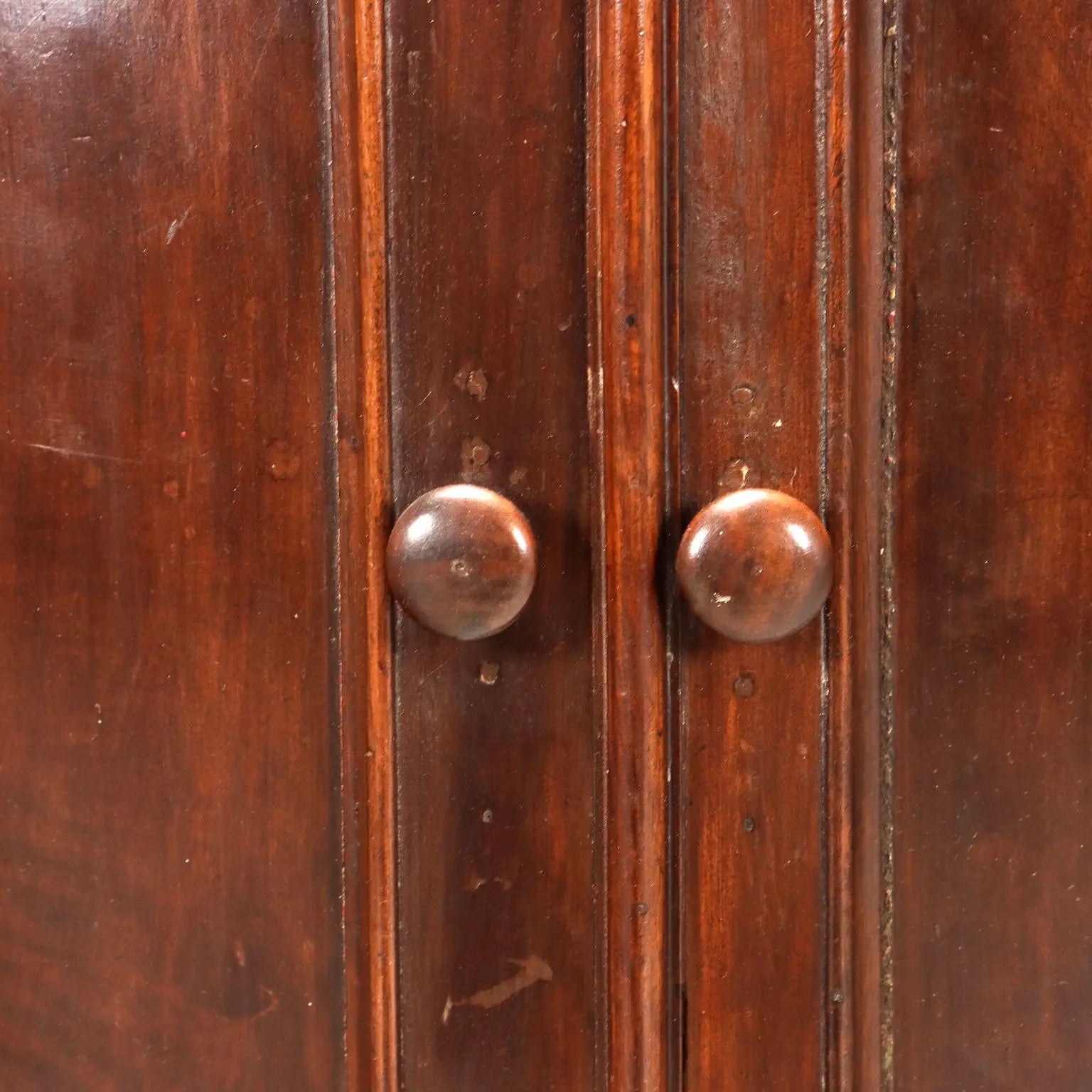 Corner Cabinet in Walnut-Stained Poplar - Italy 19th Century