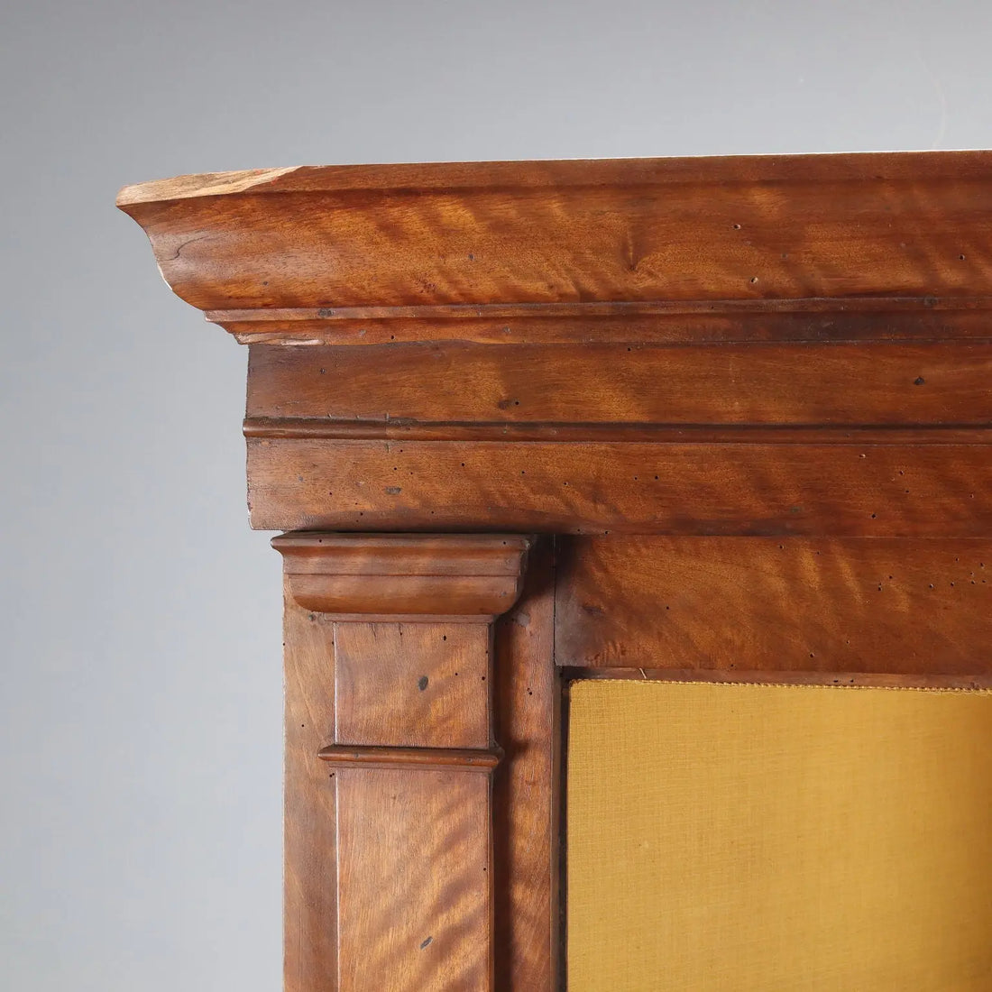 Baroque Walnut and Glass Corner Cabinet - Italy, 18th Century