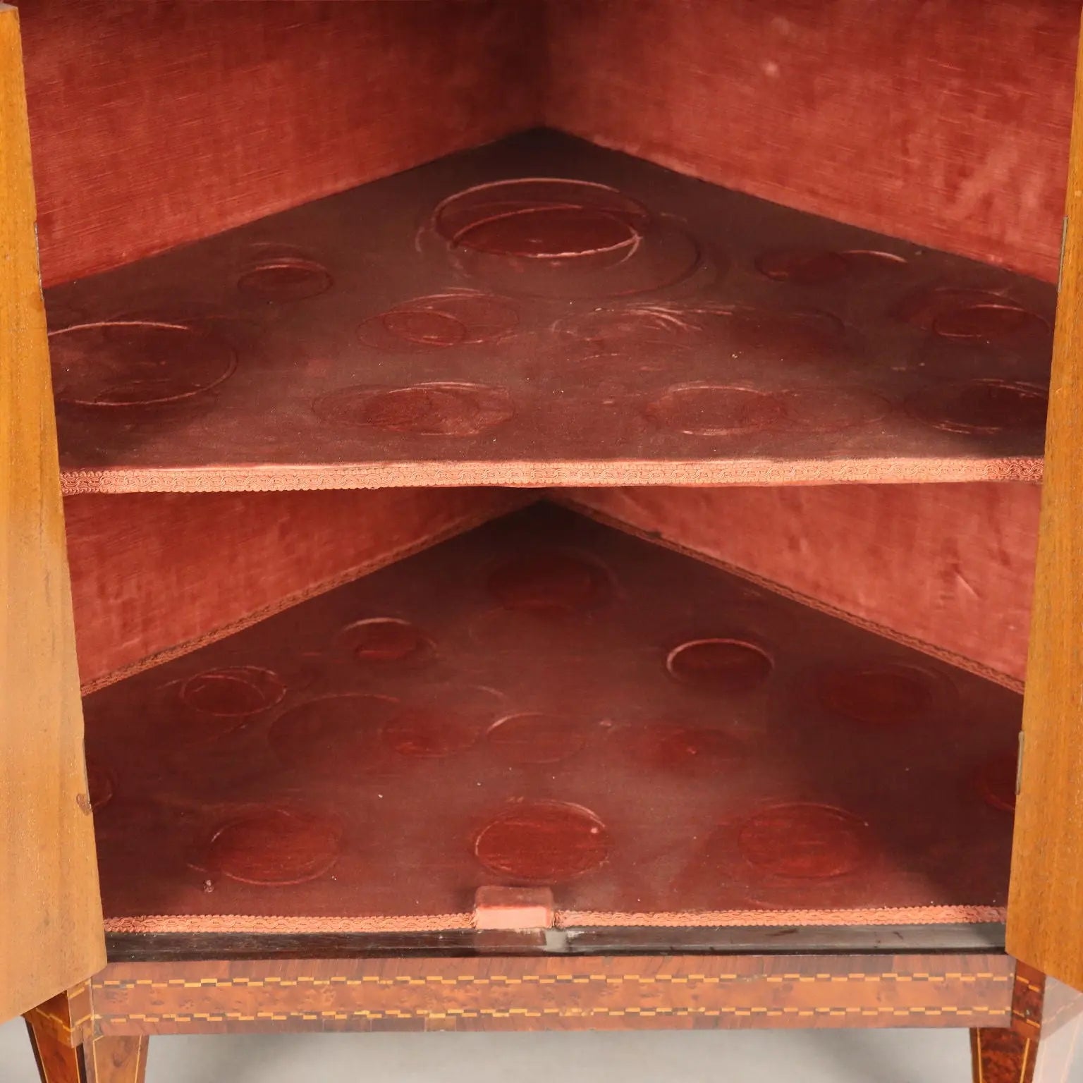 Antique Corner Cabinet Neoclassical Style Bois de Violette XIX Century