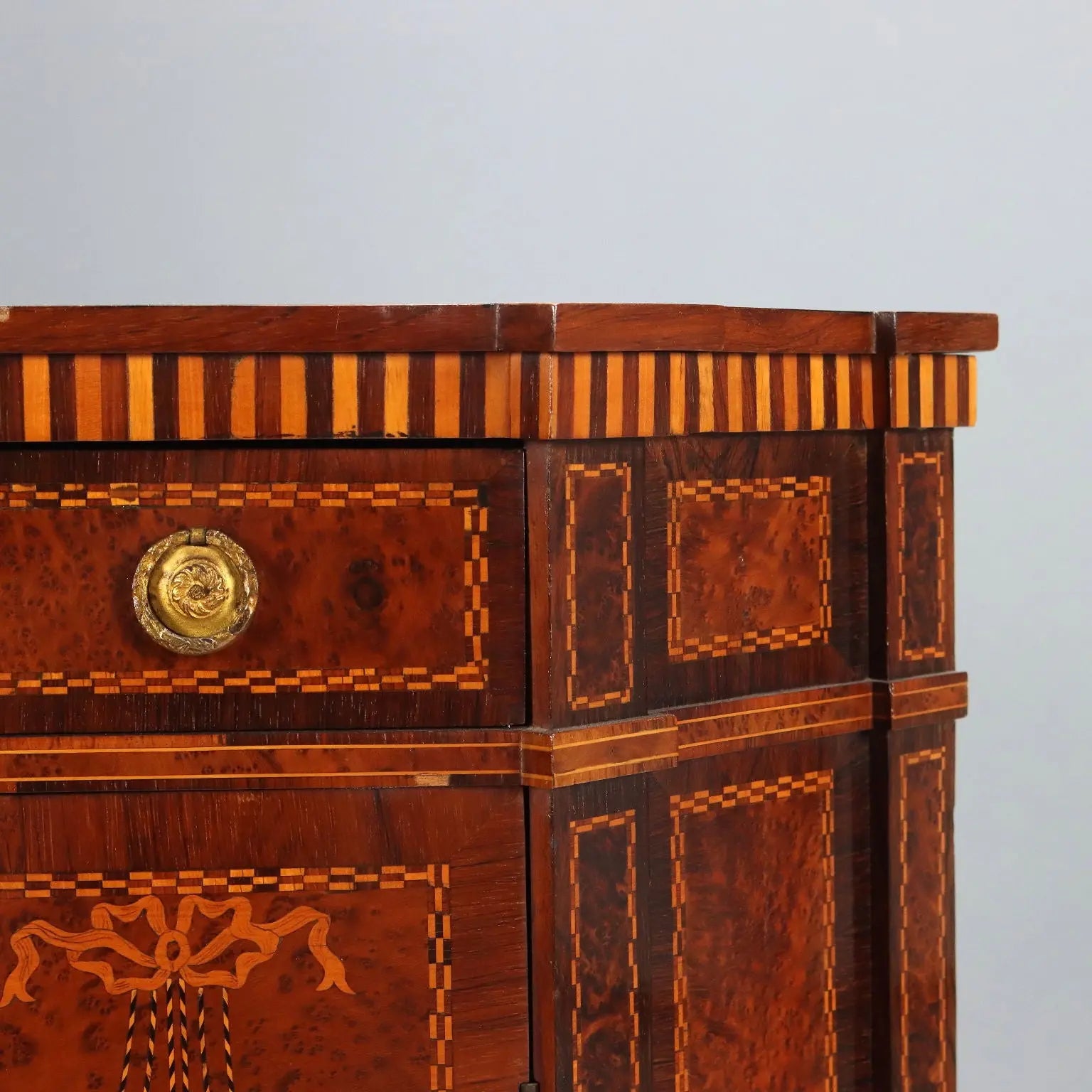 Antique Corner Cabinet Neoclassical Style Bois de Violette XIX Century