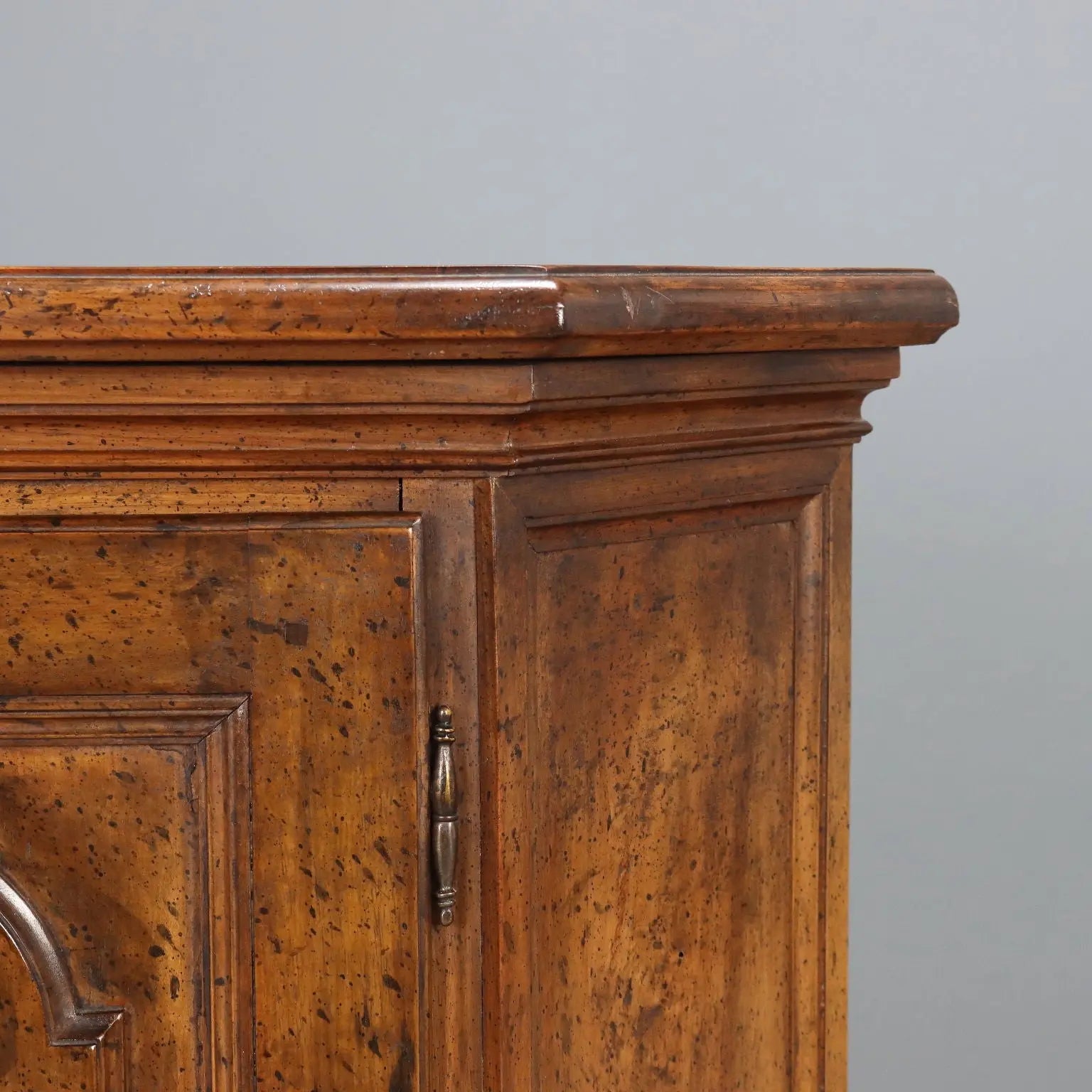 Antique Corner Cabinet Baroque Style Walnut Mid XX Century