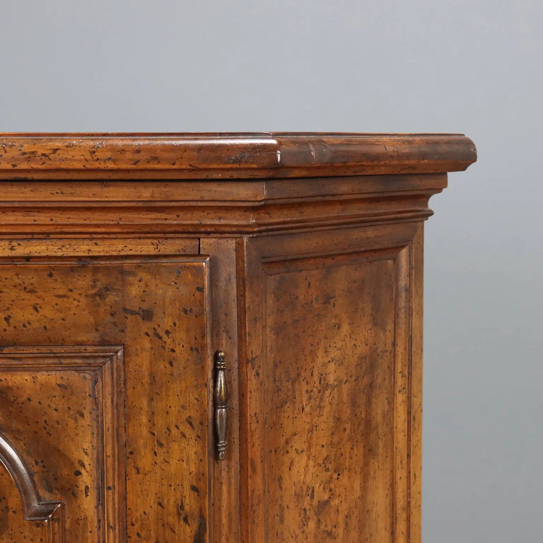 Antique Corner Cabinet Baroque Style Walnut Mid XX Century