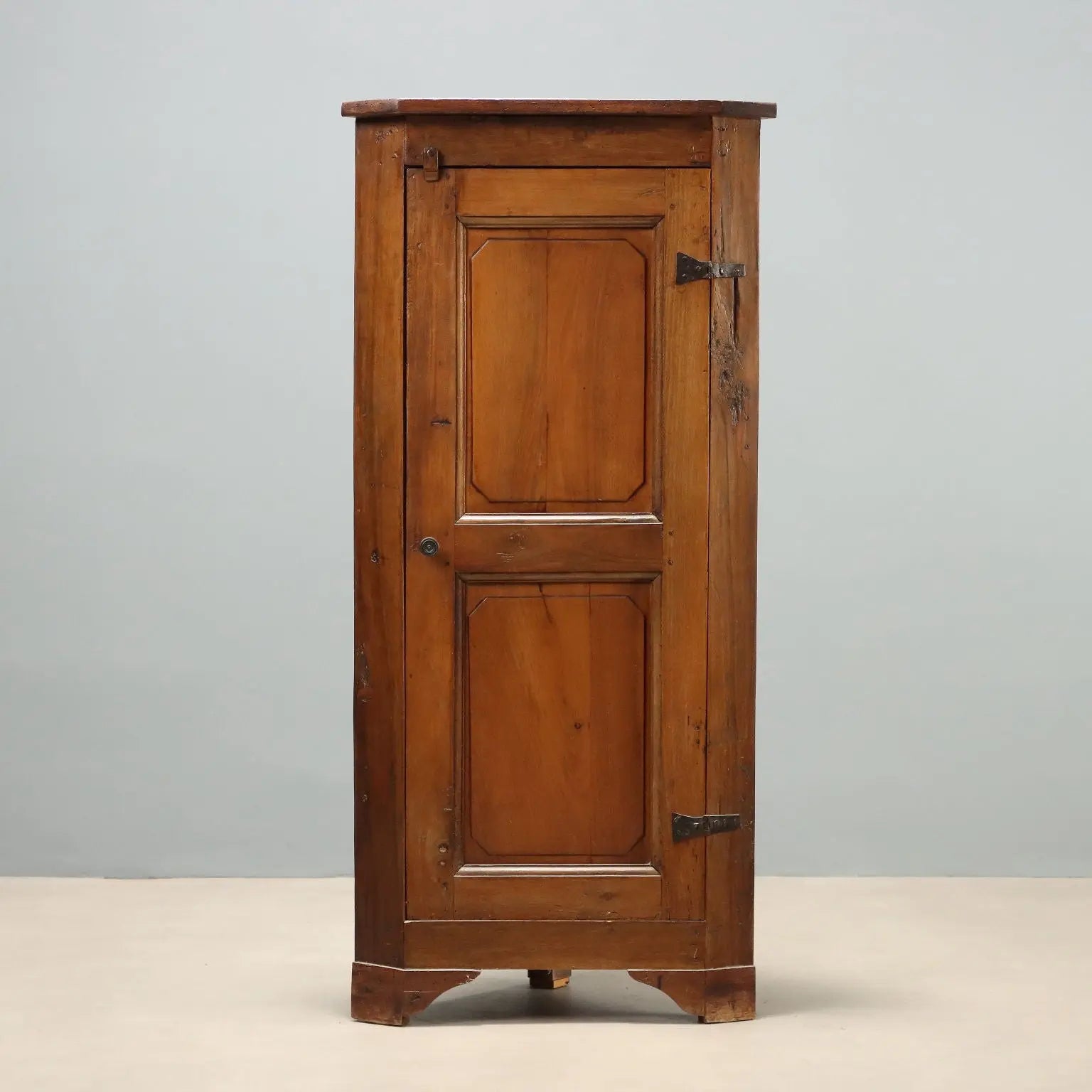 Walnut Corner Cabinet Italy Late 19th Century