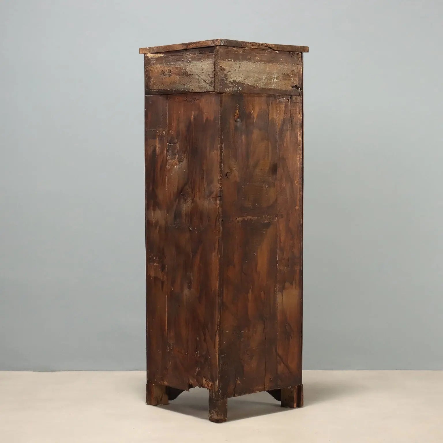 Walnut Corner Cabinet Italy Late 19th Century