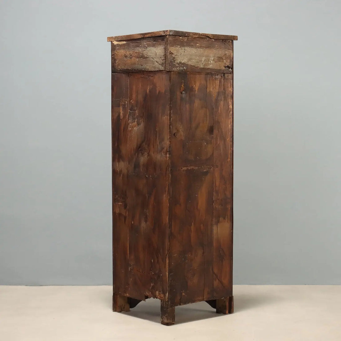 Walnut Corner Cabinet Italy Late 19th Century