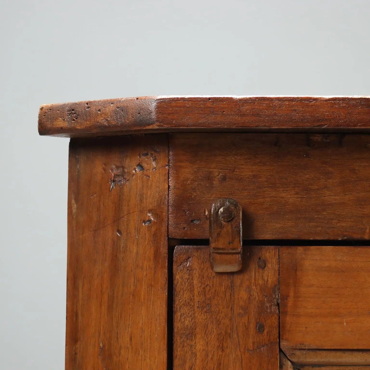 Walnut Corner Cabinet Italy Late 19th Century