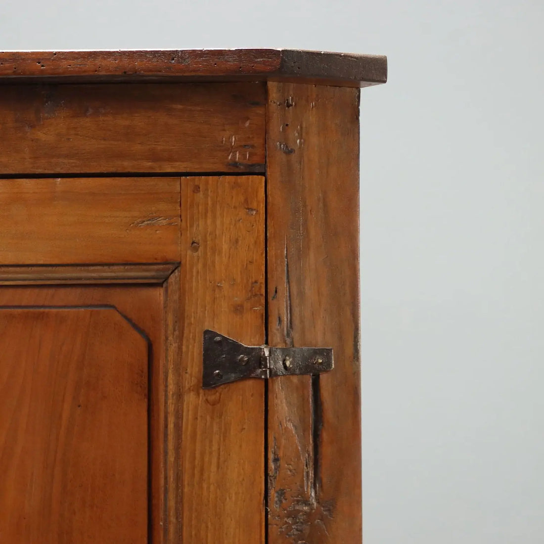 Walnut Corner Cabinet Italy Late 19th Century