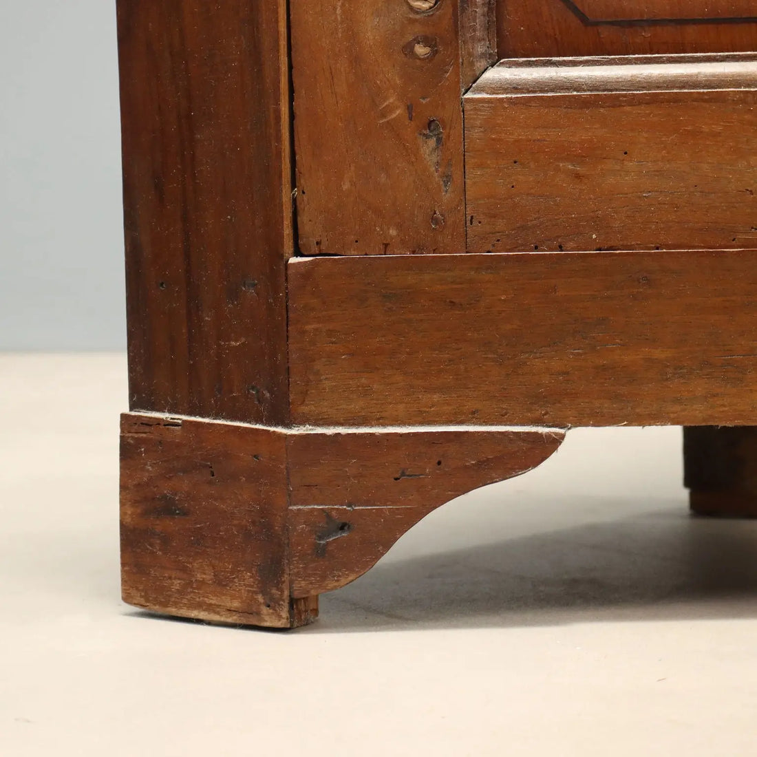 Walnut Corner Cabinet Italy Late 19th Century