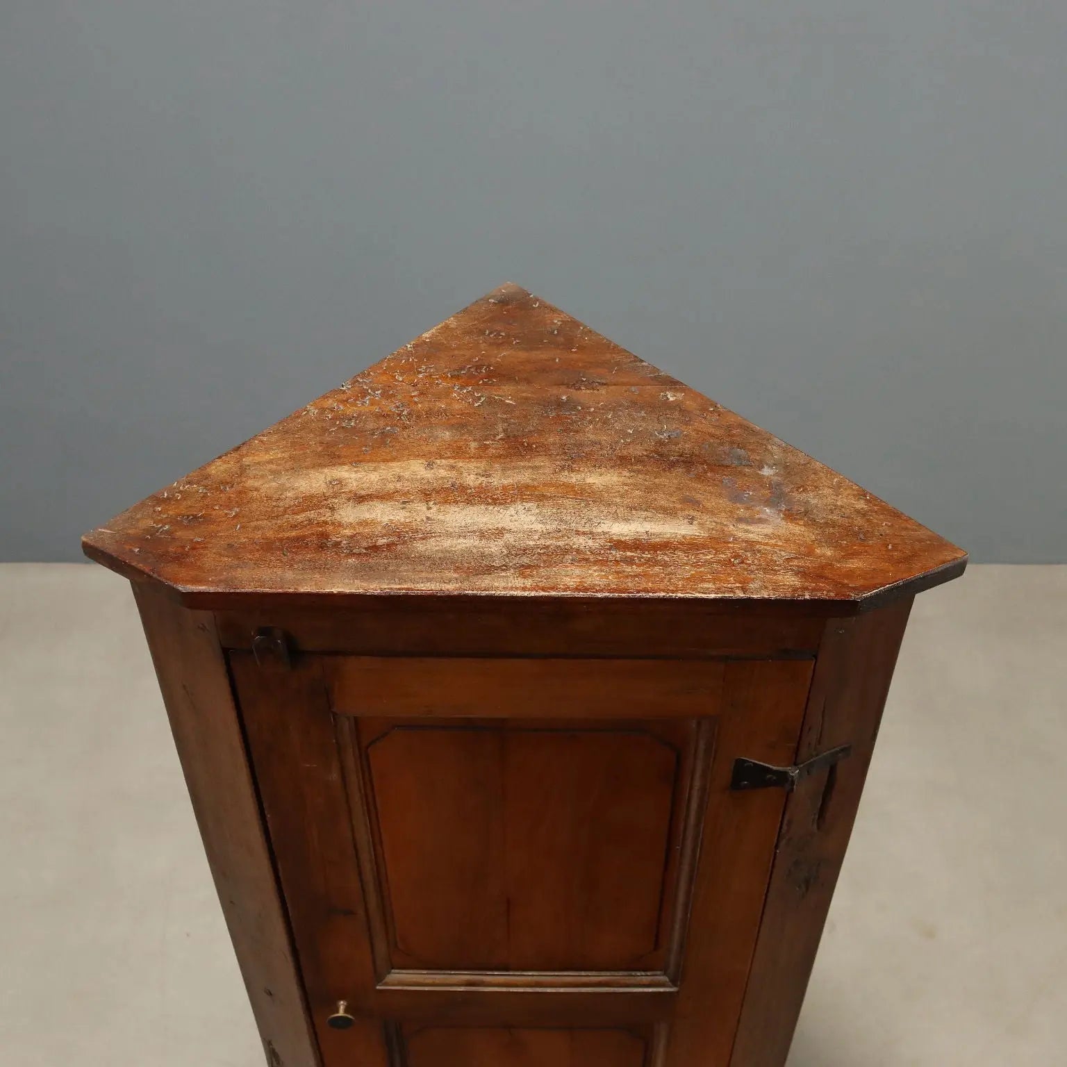 Walnut Corner Cabinet Italy Late 19th Century