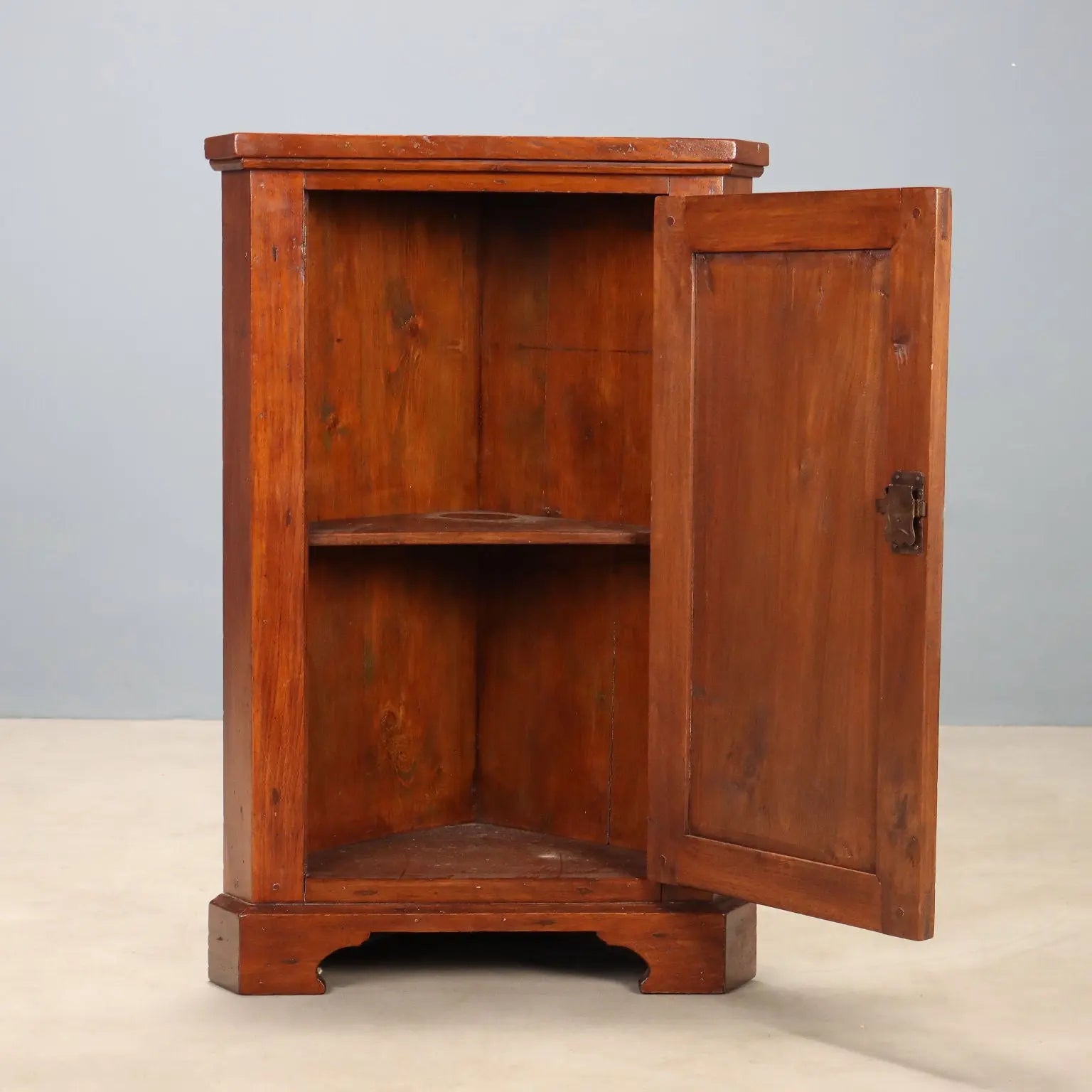 19th Century Walnut and Chestnut Corner Cabinet