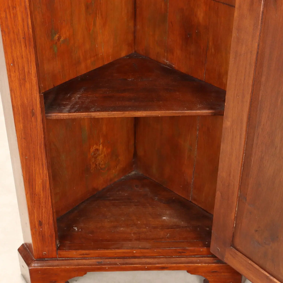19th Century Walnut and Chestnut Corner Cabinet