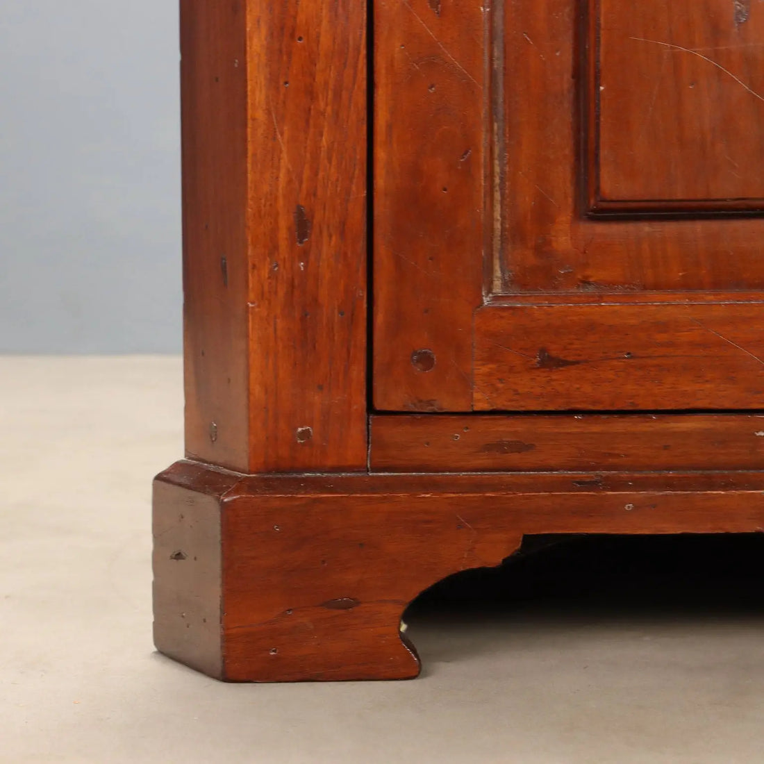 19th Century Walnut and Chestnut Corner Cabinet