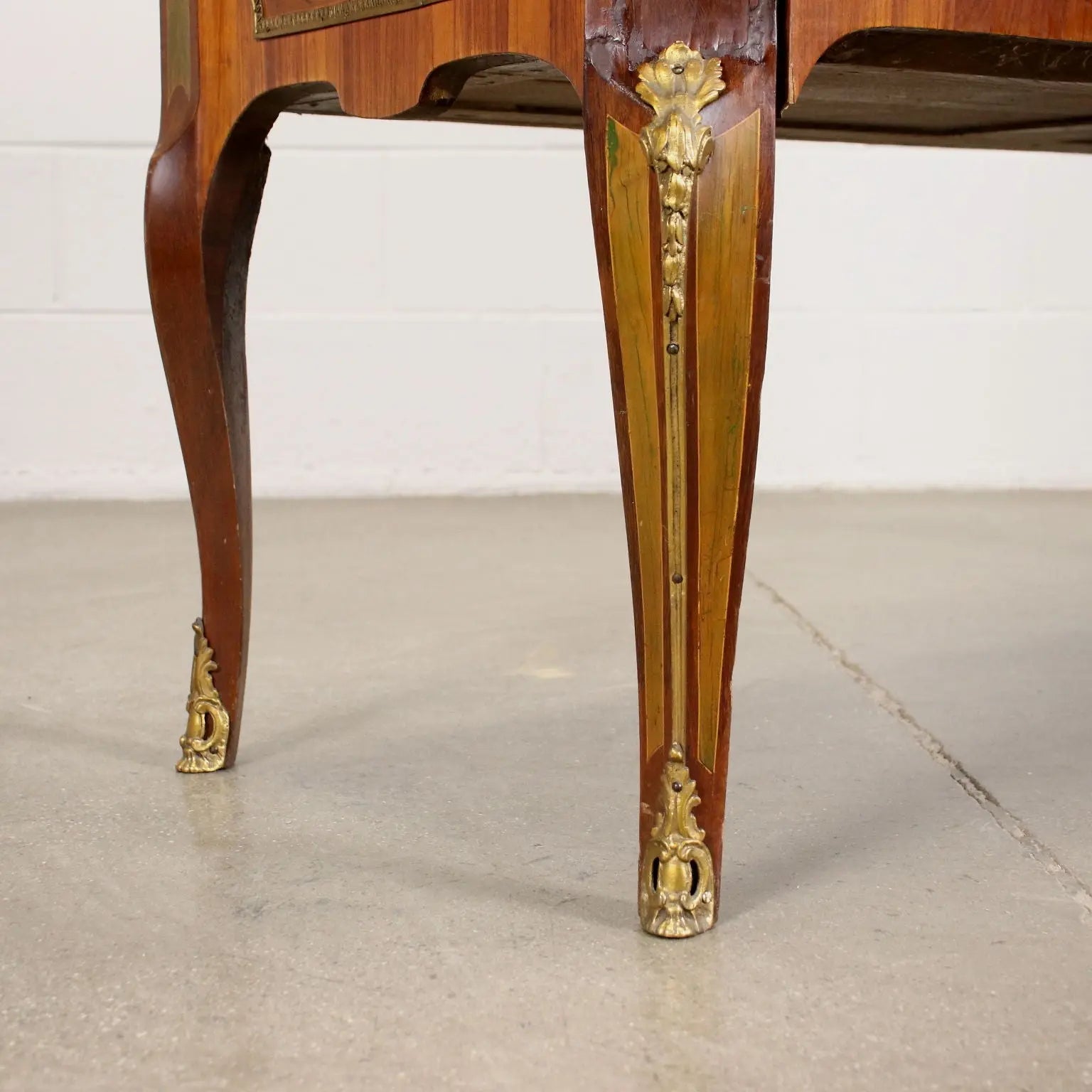 French Neoclassical Inlaid Bronze Commode