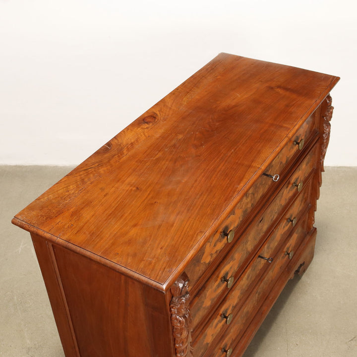 Antique Bergamasque Baroque Chest of Drawers Early XVIII Century - Bergamo, Early XVIII Century | Antiques  Chest of Drawers & Commodes