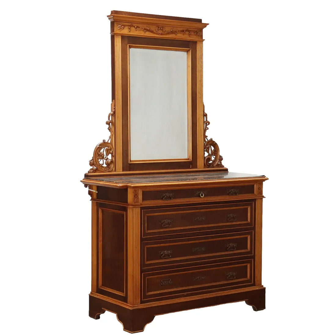 Antique Art Nouveau Chest of Drawers Cherry Italy XIX Century - Italy, Mid XIX Century | Antiques | Chest of Drawers & Commodes