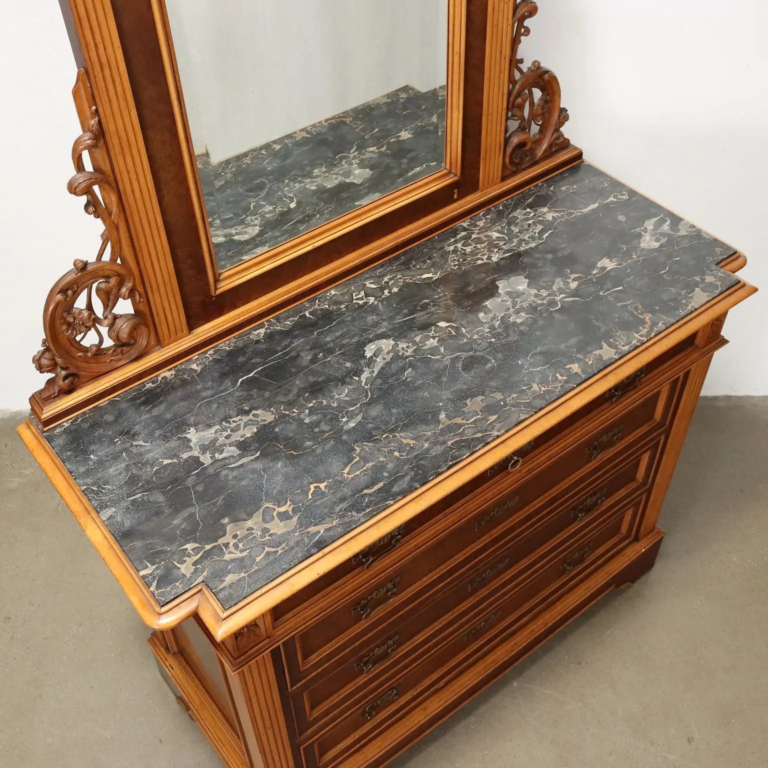 Antique Art Nouveau Chest of Drawers Cherry Italy XIX Century - Italy, Mid XIX Century | Antiques | Chest of Drawers & Commodes