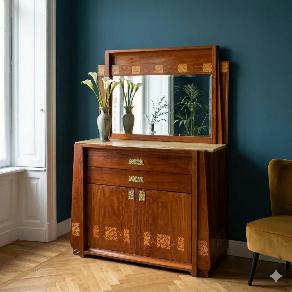 Antique Chest of Drawers Carlo Zen Art Nouveau 1902