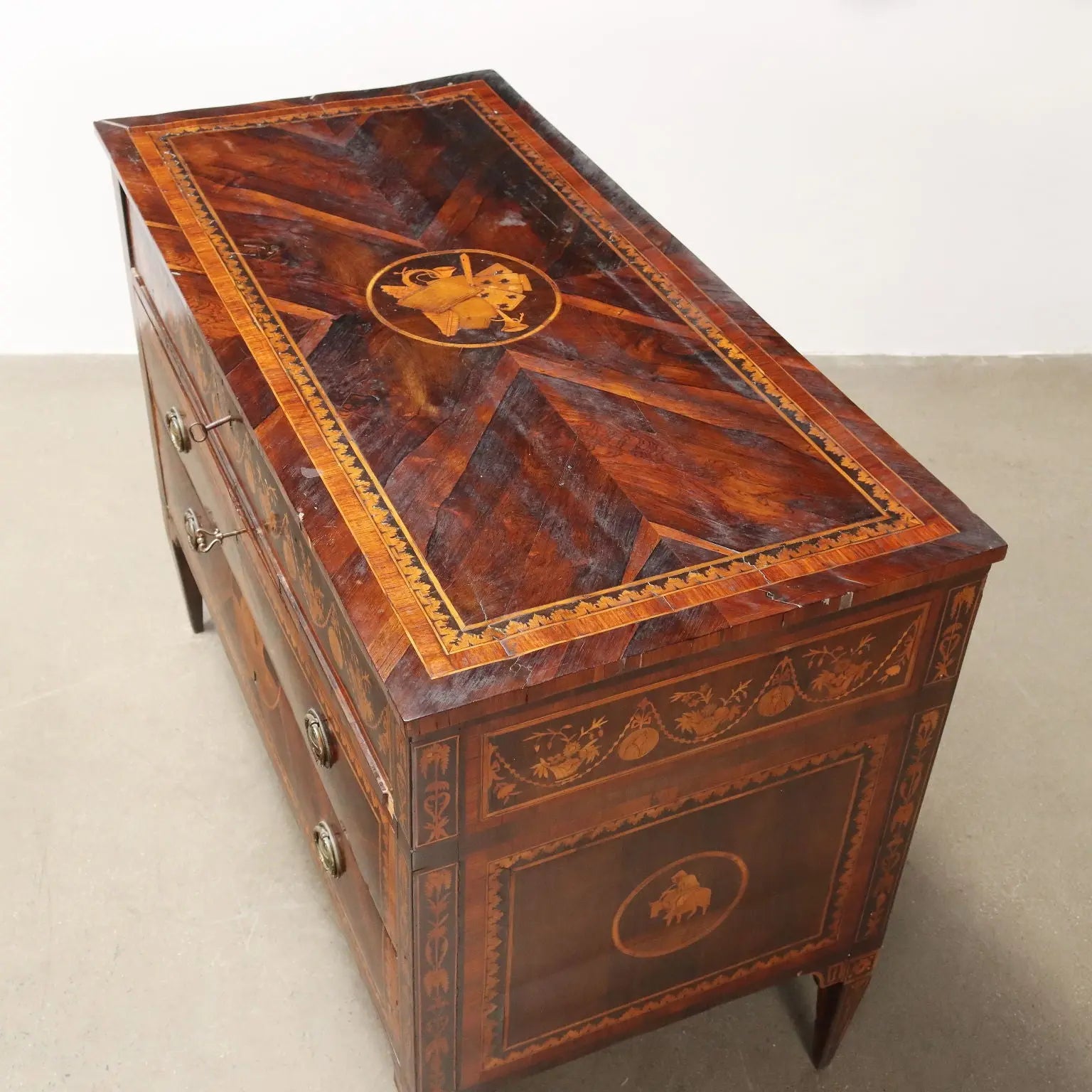 Antique Chests of Drawers Various Wood Essences XVIII Century - Italy, Late XVIII Century | Antiques | Chest of Drawers & Commodes