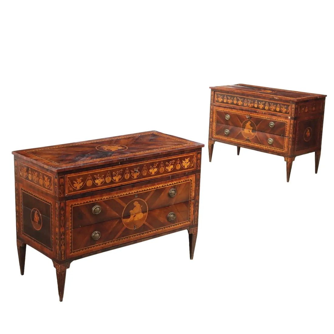 Antique Chests of Drawers Various Wood Essences XVIII Century - Italy, Late XVIII Century | Antiques | Chest of Drawers & Commodes