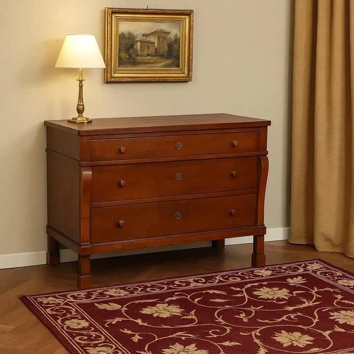 Antique Restoration Chest of Drawers Walnut 3 Drawers '800 - Italy, Late XIX Century | Antiques | Chest of Drawers & Commodes