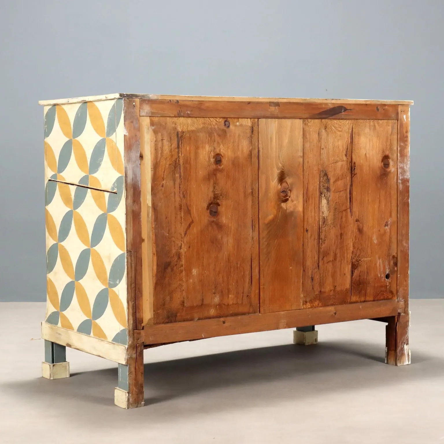 Antique Chest of Drawers Umbertino Walnut Fir 4 Drawers XIX Century - Lacquered chest of drawers | Antiques | Chest of Drawers & Commodes