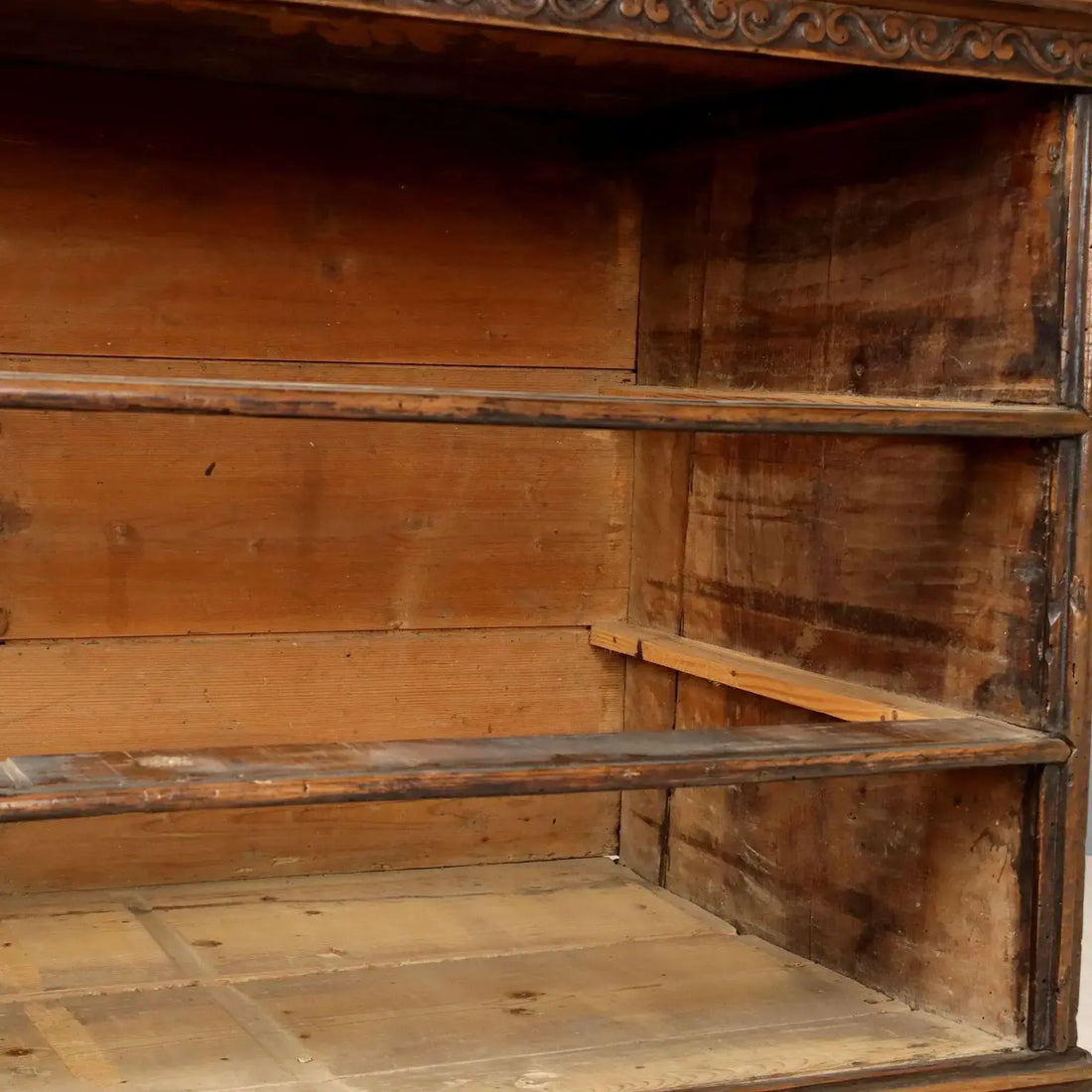 Baroque Walnut Dresser Carved 18th Century