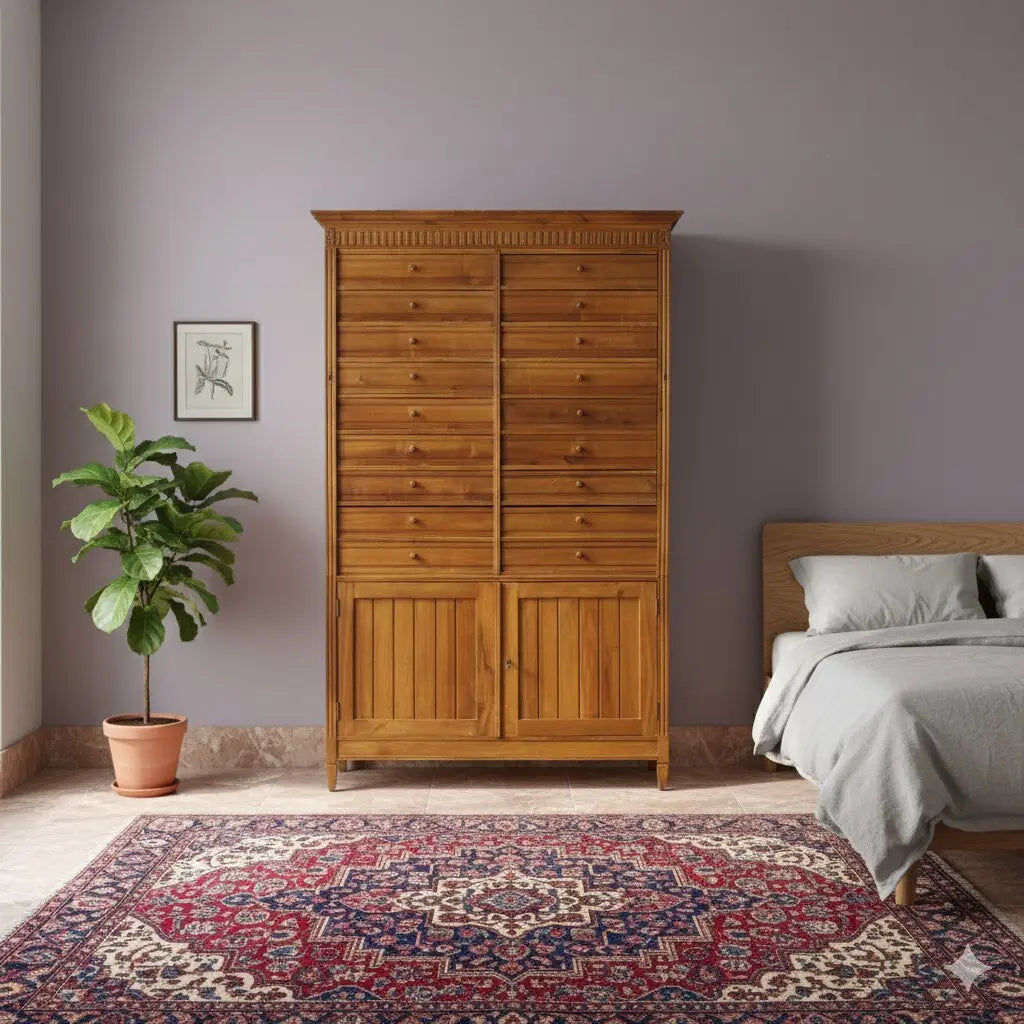 Antique Chest of Drawers Walnut 18 Drawers Italy XX Century - Italy, Early XX Century | Antiques | Chest of Drawers & Commodes