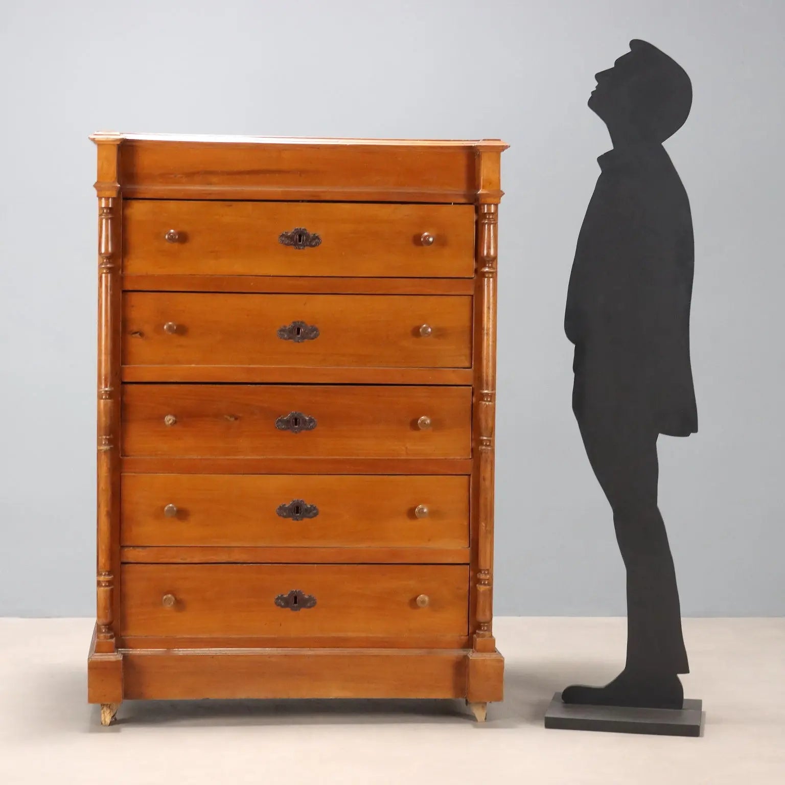 Antique Chest of Drawers Umbertino Walnut 5 Drawers XX Century - Italy, Early XX Century | Antiques | Chest of Drawers & Commodes