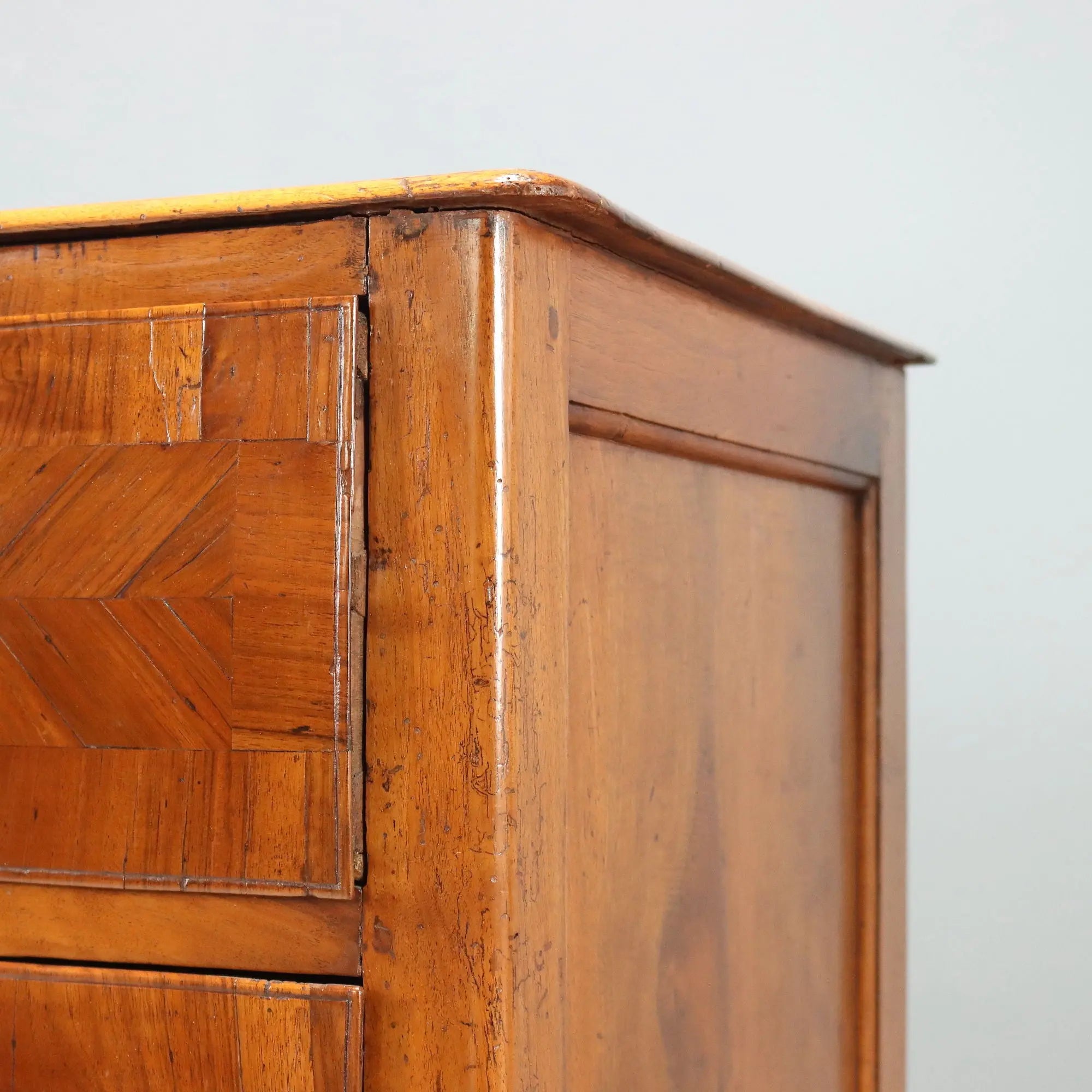 Antique Chest of Drawers Baroque Walnut Bronze Italy XVIII Century
