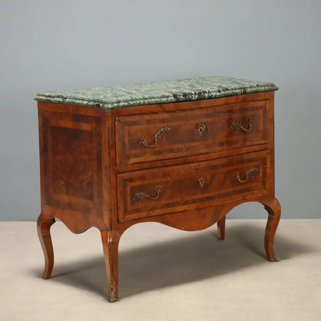 Antique Chest of Drawers Baroque Walnut Italy XVIII Century