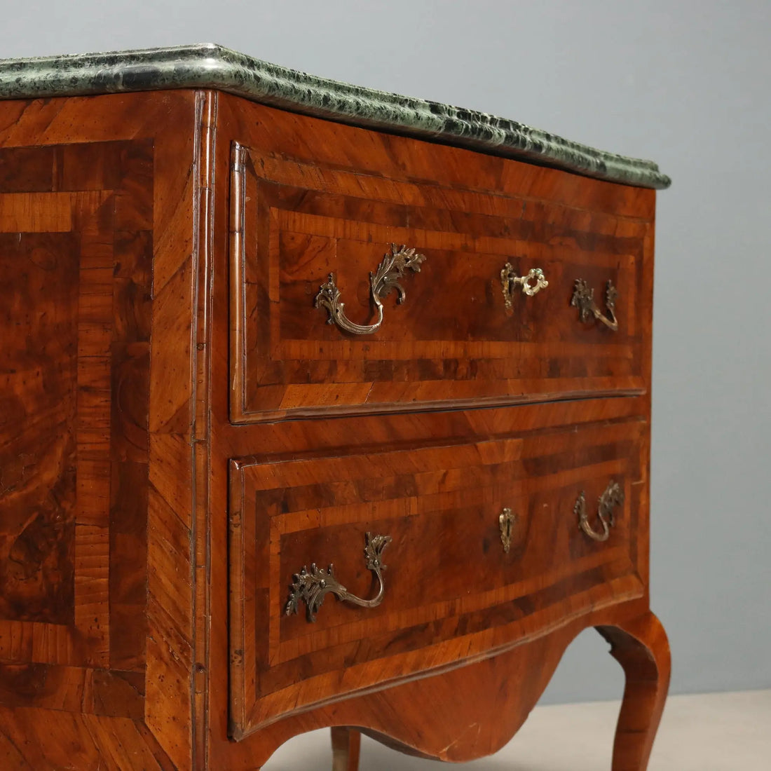 Antique Chest of Drawers Baroque Walnut Italy XVIII Century