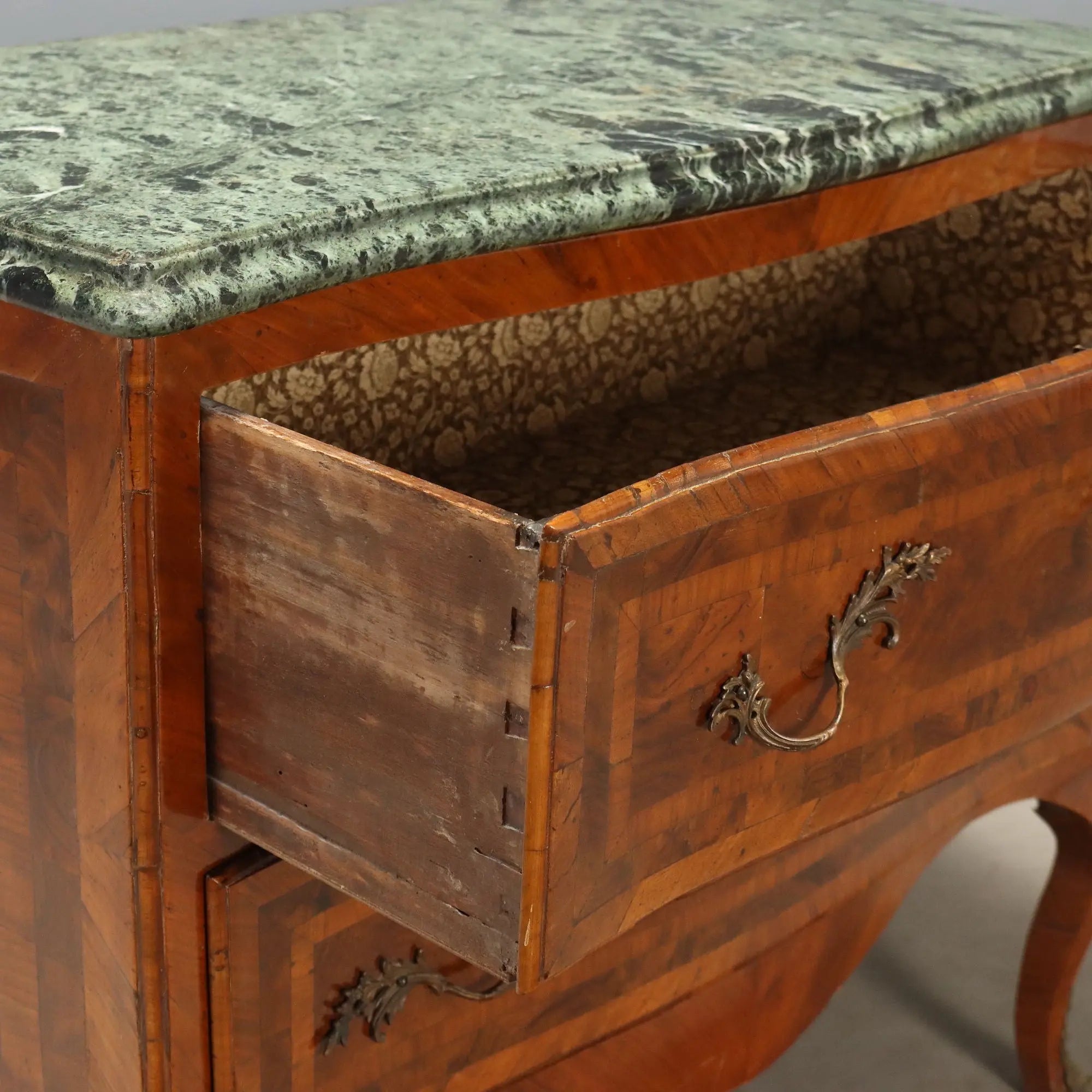 Antique Chest of Drawers Baroque Walnut Italy XVIII Century