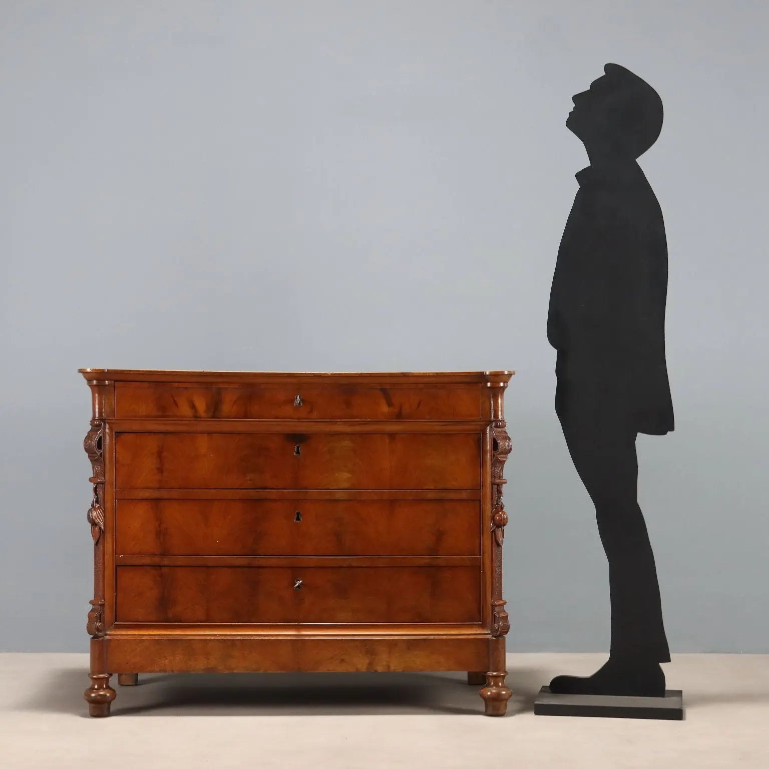 Antique Chest of Drawers Charles X Mahogany Genoa XIX Century - Genoa, XIX Century | Antiques | Chest of Drawers & Commodes