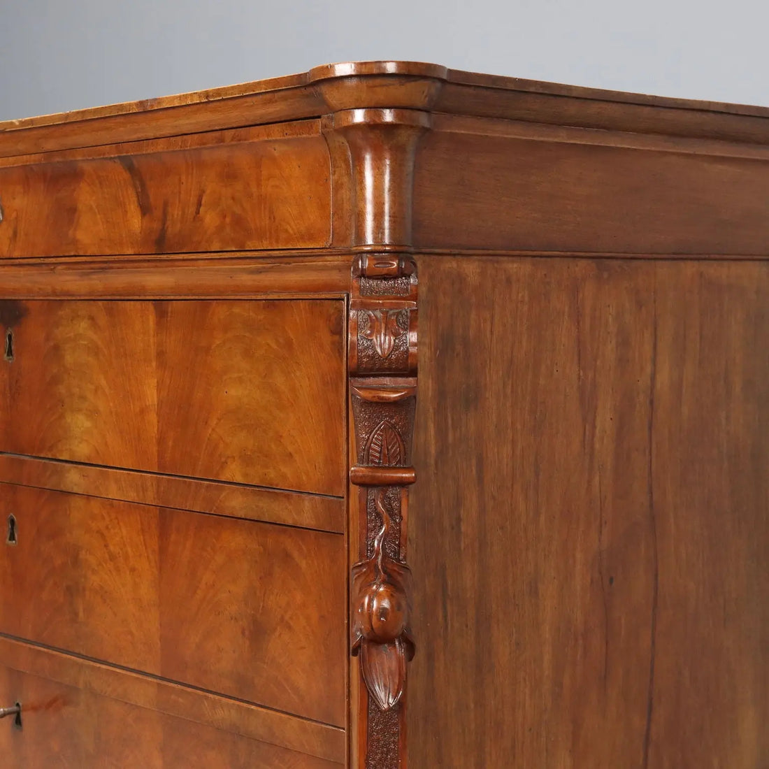 Antique Chest of Drawers Charles X Mahogany Genoa XIX Century - Genoa, XIX Century | Antiques | Chest of Drawers & Commodes