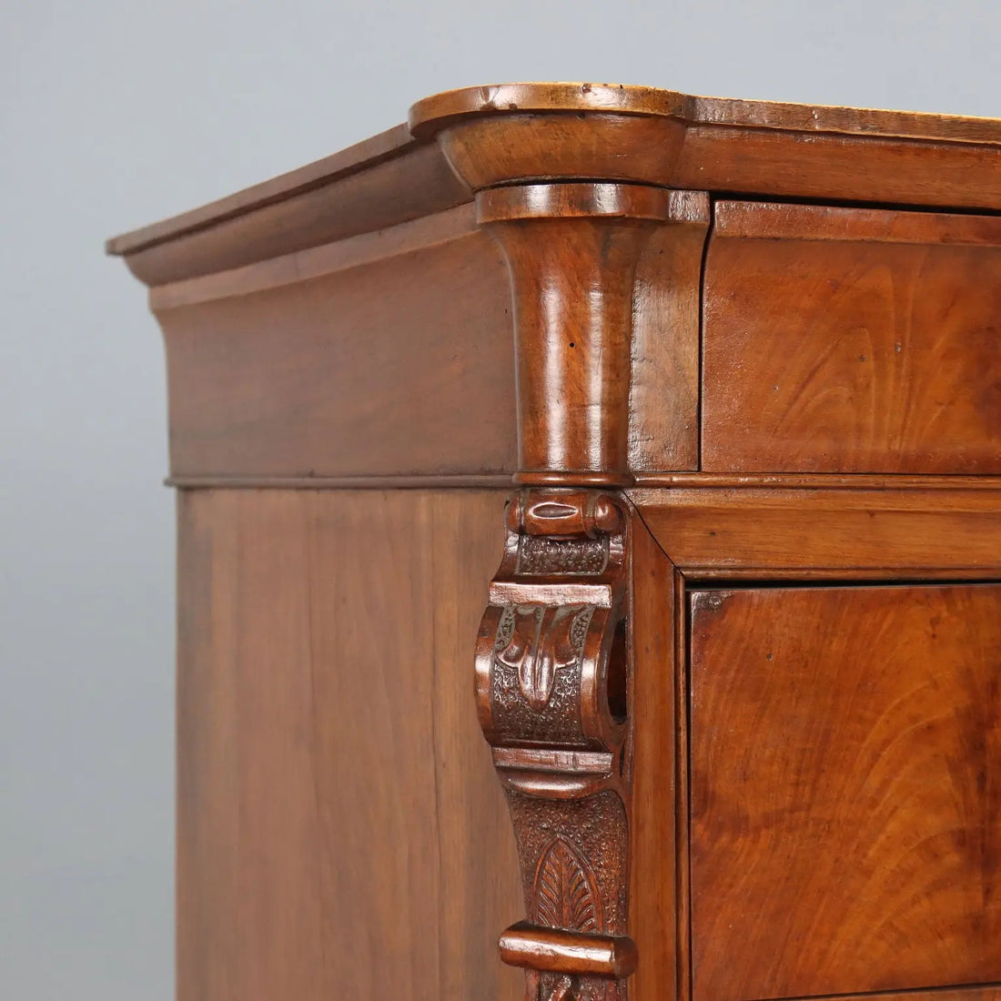Antique Chest of Drawers Charles X Mahogany Genoa XIX Century - Genoa, XIX Century | Antiques | Chest of Drawers & Commodes