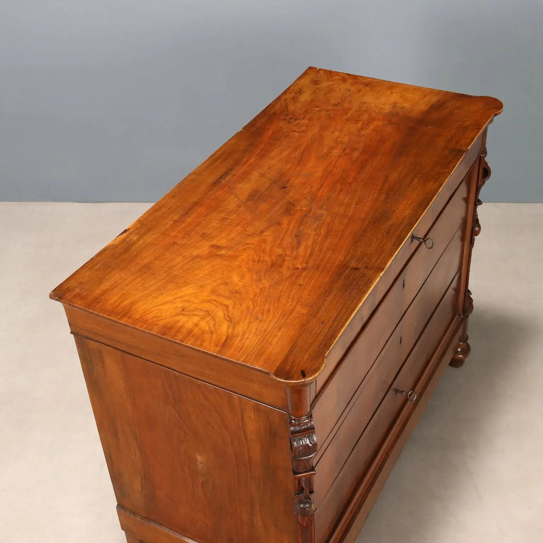 Antique Chest of Drawers Charles X Mahogany Genoa XIX Century - Genoa, XIX Century | Antiques | Chest of Drawers & Commodes